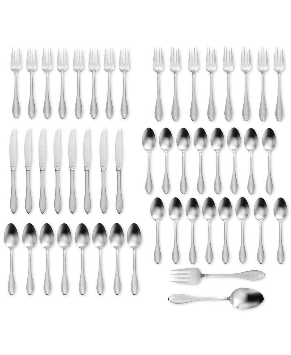 Oneida Jackson 50 Piece Casual Flatware Set, Service for 8 | Extra 30% Off Code FF30 | Finest Flatware